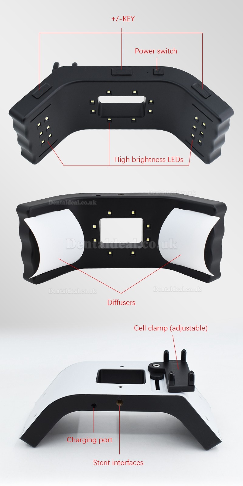 Mobile Dental Photography Filling Light Dentist Oral LED Fill Light Photography Flashlight